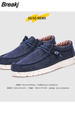 Shoes Breathable Men's Loafers Casual Comfortable Footwear Designer Shoes Men Zapatos De Hombre Plaid Woven Canvas
