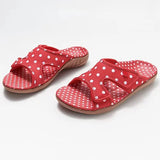 Women's Slippers Summer Casual Wedges Orthotic Slide Shoes for Ladies 2022 Polka Dot Pattern Female Beach Footwear New