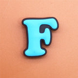 PVC Capital English Letters Shoe Charms Shoes Accessories Croc Shoe Buckle Decorations Ormaments fit JIBZ Party Kid's