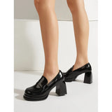 Korean Version Of Mary Jane Women's Shoes With Round Head Thick And Retro Happy Women's Shoes