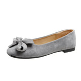 Breakj Red Casual Large-Size Bow Bean Bean Shoes 2025 New Women's Shoes Korean Version Of Shallow One-Legged Lazy Shoes Single
