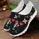 Doctor Print Women Sneakers Cosplay Shoes Slip On Light Mesh Shoes Slip-On Breathable Flats Zapatos planos