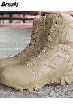 Men's Motocycle Boots Military Boot Combat Mens Ankle Boot Tactical Big Size 39-46 Army Boot Male Shoes Work Safety Shoes
