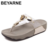 2019new women summer Comfortable Breathable Flat sandals shoes woman Transparent Crystal casual beach