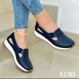 Breakj Large-Size Shoes Thick Sole Casual Fashion Women's Shoes Comfortable Flat Sole Round Head Pedal Single Shoes