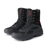 Men's Waterproof Military Boots Tactical Boots Breathable Outdoor Cotton Shoes Desert Boots Combat Mid Calf Boots Hiking