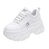 Height Old Dad Shoes Women Spring Autumn New Thick-Bottomed Round Head Toe Small Sneaker
