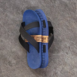 Wear Latex Slippers Black Soft Flip Flops X Stripes Casual Summer Male Chaussures Slides