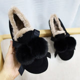 Shoes Women Casual Female Sneakers Loafers Fur Autumn Metal Chain Flats Modis Round Toe Retro Moccasin Fall Buckle