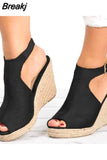 Size 35-43 Platform Sandals Wedges Shoes For Women Heels Sandalias Mujer Summer Clog Womens Zapatos De Hombre