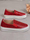 Breakj And Autumn 2025 New Lefu Shoes Thick Sole Lazy One Foot Pedal Drilling Shoes Women's Flat-Bottomed