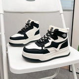 Breakj Top Cotton Shoes Women 2024 New Winter Students Ins Fashion Versatile Casual Plus Plush Platform Fashion Board Shoes WW