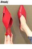 women pointed toe red pu leather high heel shoes for summer lady party & night club black pumps zapatos dama