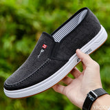 Men's shoes are breathable and light old Beijing cloth shoes men's low top canvas shoes and lazy work shoes