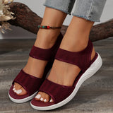 Breakj Casual Foot Fashion Sandals Women 2025 New Sports Word Flying Flat Bottom Fish Mouth