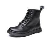 Women Boots Classic Genuine Leather Shoes Women Autumn Winter Boots Leather Punk Ankle Botas Mujer Fur Winter Chaussures