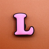 PVC Capital English Letters Shoe Charms Shoes Accessories Croc Shoe Buckle Decorations Ormaments fit JIBZ Party Kid's