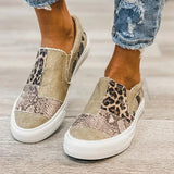 Breakj Women's Shoes New Flat-Bottomed Canvas Lazy Shoes Color Large-Size Leisure Single Shoes Lefu