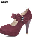 2023 dropship Big Size 30-48 Fashion High Heels Pumps shoes women Spring Summer Bowtie Wedding Party Women Shoes