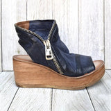 Wedges Sandals Female Buckle Strap Solid Thick Bottom Shoes Platform Hollow Out Casual Fashion Ladies Shoe 2021 Plus