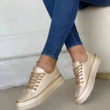 Breakj Thick-Sed Chain Sports Wind Low Help Single Shoes In Front Of Women's Leather With A Set Of Feet Casual Single