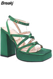Platform High Heels Women Sandals 2023 Brand New Spring Summer Fashion Office Lady Women Shoes Sandals Walking