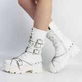 Style Brand New Dropship Vampire Cosplay Platform Women Mid-calf Boots 2023 Autumn Winter Street Shoes Motorcycle