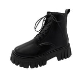 Breakj Martin Boots Women's New Korean Version Of Fashion Women's Shoes Thick Bottom With Sided Zipper Women's Boots In Autumn/Winter