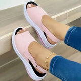 Women's Shoes Spring And Summer New Korean Version Of The Fashion Simple Casual Buckle With Thick-Soled Sandals