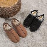 Breakj National Wind Fashion Snow Boots Women's Shoes Half-Dragging Cotton Shoes Autumn And Winter Indoors And