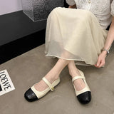 Wind Temperament Single Shoe Women Autumn 2024 New French Fashion Korean Version Of Mary Jane Flat Bean Shoes