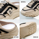 Breakj Korean Platform Platform Dad Shoes 2025 Summer New Street Photo Student Running Sneakers Heighten Casual XW