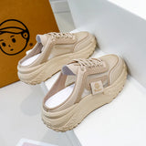 Breakj Korean Platform Platform Dad Shoes 2025 Summer New Street Photo Student Running Sneakers Heighten Casual XW