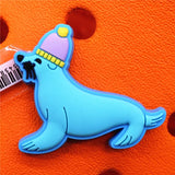 Tai Chi Socks Lip Print Goldfish PVC Buckle Shoe Accessories Decorations Jibz for Croc Charms Shoes fit Bracelet Kids