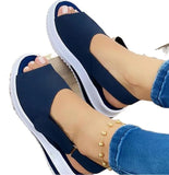 Women's Shoes Spring And Summer New Korean Version Of The Fashion Simple Casual Buckle With Thick-Soled Sandals