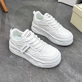 Breakj 2025 Small White Shoes New Korean Version Ins Female Student Platform Increased Sports Board Shoes Casual Shoes