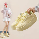 Breakj 2025 Spring Small White Shoes New Korean Ins Female Student Platform Ighten Sports Board Shoes Casual Street Shot MXF
