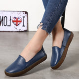 Women Shoes White Genuine Leather Shoes for Women Loafers Soft Mocassin Femme Oxford Shoes Slip on Casual Leather Flat
