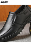 Shoes Genuine Leather Casual Shoes For Men Flat Platform Walking Shoes Outdoor Footwear Loafers Breathable