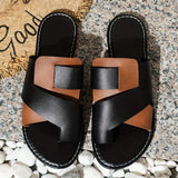 Breakj Large-Size Color-Sleeve-Slips Flat-Bottomed Slippers Women Wear Light Beach Cool Slippers