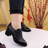 Breakj Spring And Autumn Casual Single Shoes New Women's Shoes Light Tip Thick And Comfortable Ladies Fashion Small Leather