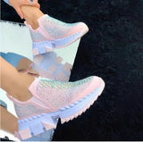 De Mujer New Casual Thick-soled Sneakers Women's Shoes Women's Soft and Breathable Air Cushion Loafers Ladies