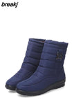 Boots Brand Women Winter Boots Mother Shoes Antiskid Waterproof Flexible Women Fashion Casual Boots Plus