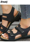 Women Sandals Casual Platform Shoes For Ladies Summer Fashion Beach Roman Female Design Footwear Plus Size Leopard