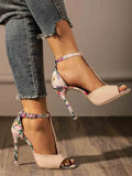Women's High Heels New Open Toe Buckle Fashion Women's Single Shoes Sandals Women Shoes for