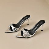 Breakj Slippers Thin Heel New Sexy Non-Tired Women's Shoes Yu Sister Wind High Heels Half