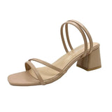 2021 Sexy Sandals Straps Cross-shoes Black Shoes for Women Clogs with Heel Women's Womens Wedges Summer Heels Med