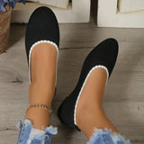 Breakj Fashion Large Size Round Head Shallow Mouth New Casual One Foot Pedal Single Shoe