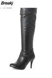 Classic dropship large sizes 47 thin high heels Women's Shoes Woman 2023 sexy party women knee-high boots