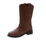New Fall / Winter 2023 Thick Heel Thick Bottom Knight Boots But Not The Knee